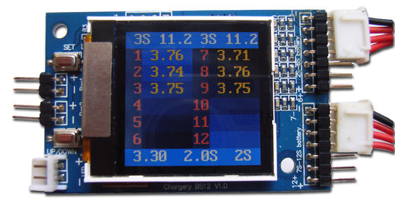 6S 12S LiPO Battery Cell Voltage Monitor Monitoring System Personalizzato