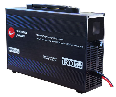 100V 1500W Corrente regolabile di tensione caricabatterie C10325 4S a 24S LiPo, NMC, LiFe, LiTo, Pb, 25A