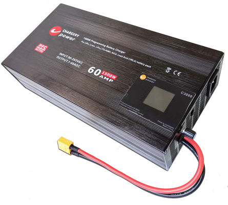 30V 1500W corrente di tensione regolabile Adaptore del caricabatterie SMPS 1S 4S 8S 60A