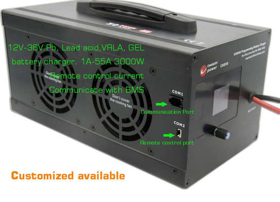 44.1V 3000W caricabatterie AC a DC caricabatterie a cellule di litio 12V 24V 36V PB VRLA