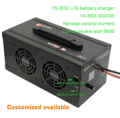 54V 3000W Litio LTO LiTo Ac To Dc Caricabatterie 7S-20S 1A-55A