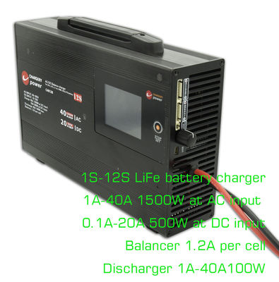 43.8V 1500W Lipo Batteria AC DC Balance Charger Discharger Per droni UAV 4S 40A